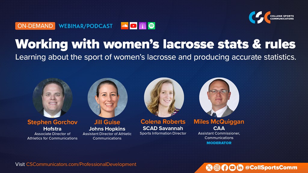 On-Demand Webinar: Working with women's lacrosse statistics, stat rules & producing accurate statistics